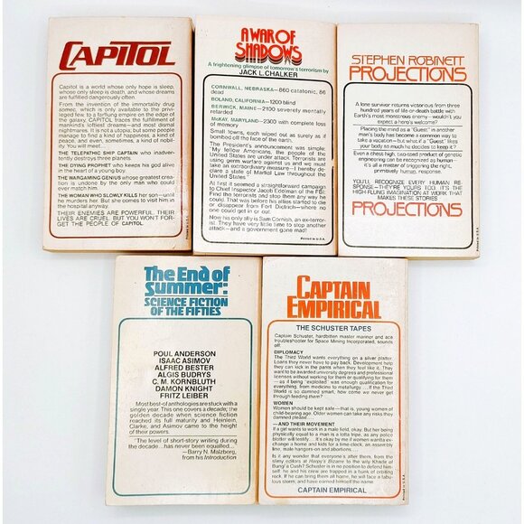 An Analog Book Series Editor Ben Bova Book Lot 5 Paperback Vintage - Picture 2 of 3